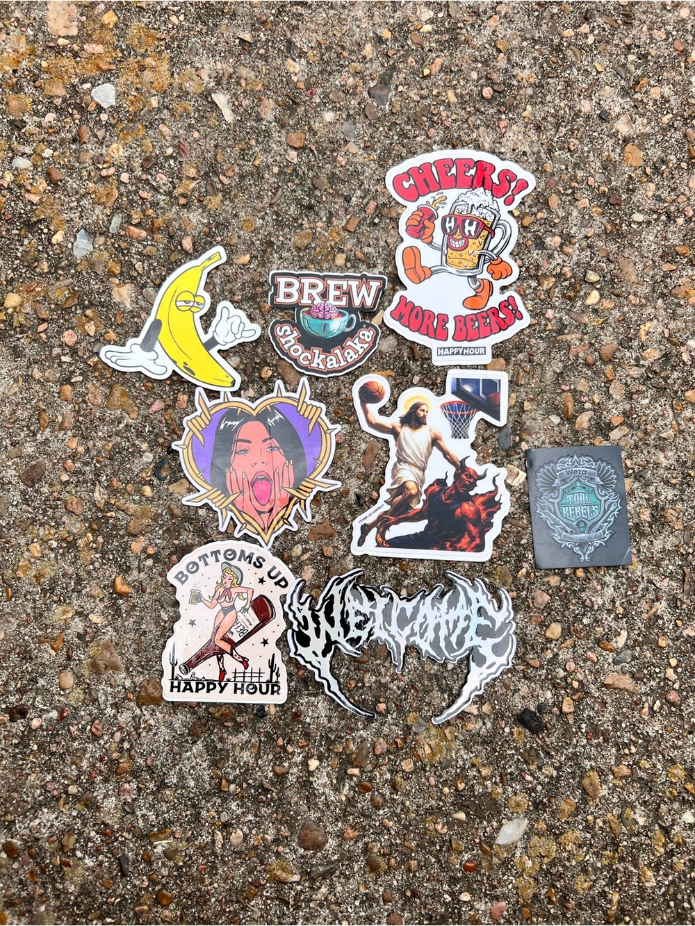 Variety pack 8pc Zumiez Stickers
